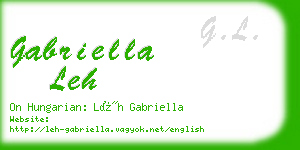 gabriella leh business card